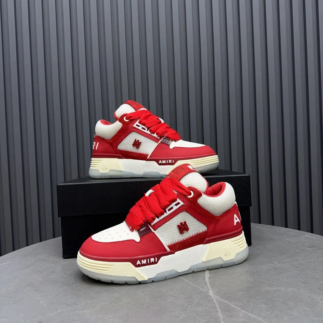 Men's shoes 💰660💰 AMIRI AMIRI trendy brand hot sale 🔥 Available all year round, couples 💑 Official website synchronization Imported fabrics 1⃣️ vs 1⃣️ replica, original factory special original sole, 35-45 (45. non-refundable)